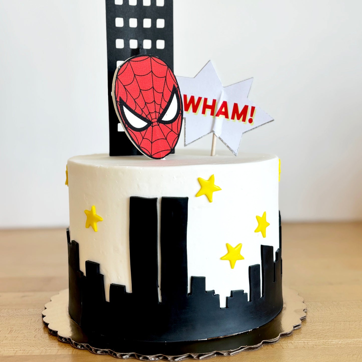 Decorated Super Heroes Cake