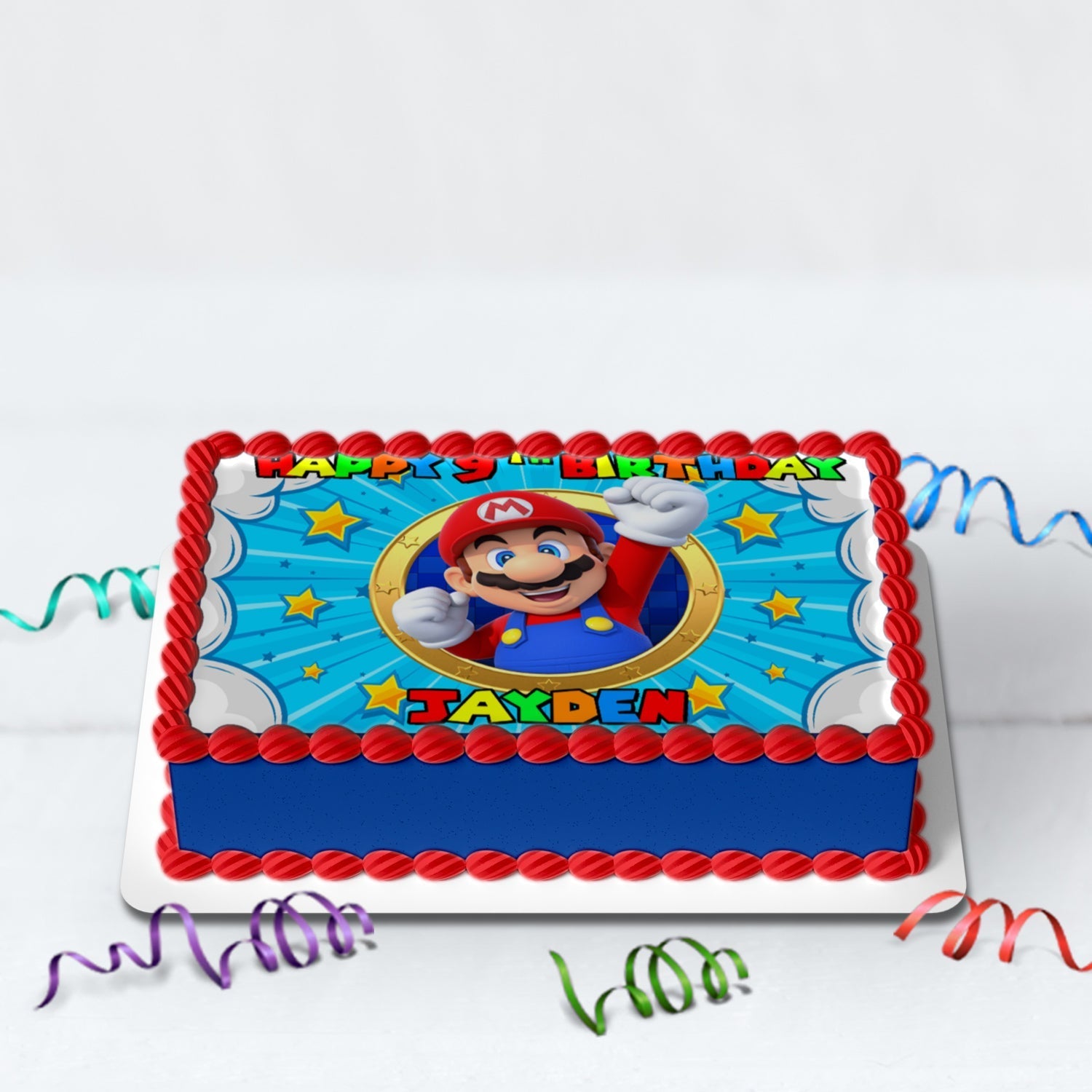 Mario Bros Decorated Cake