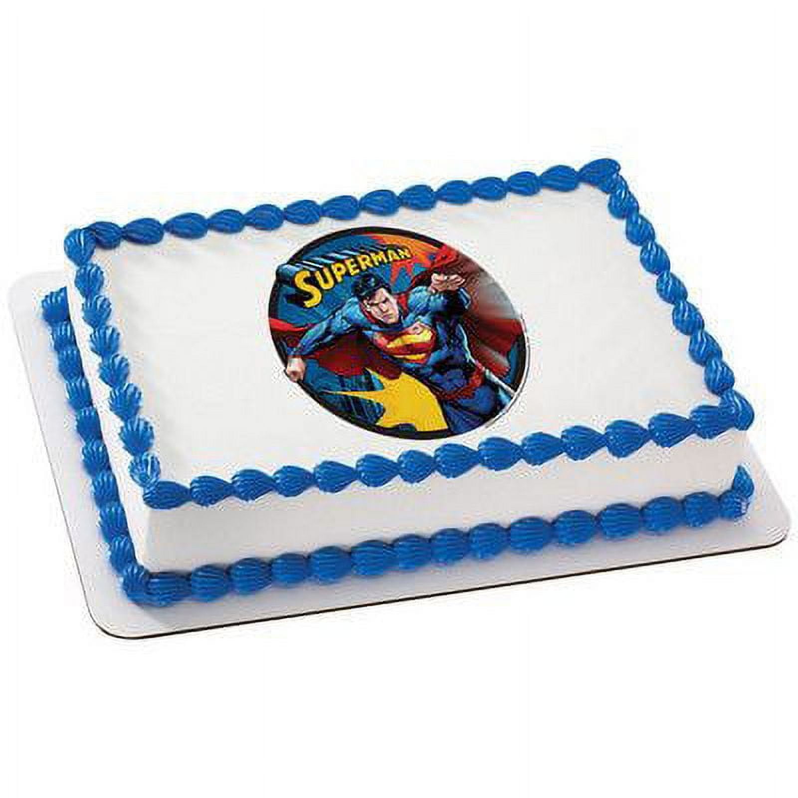 Superman decorated cake