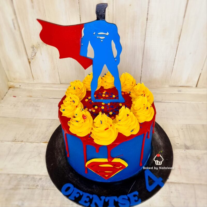 Superman decorated cake