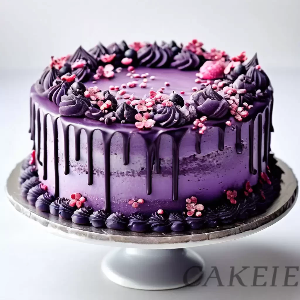 Purple Decorated Cake