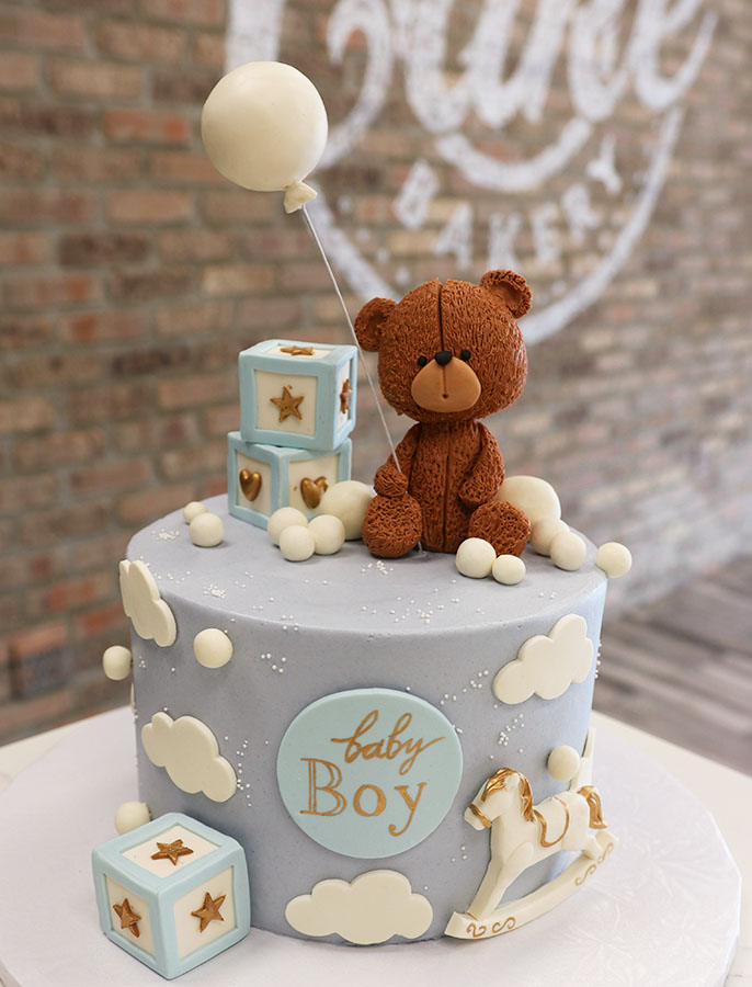 Teddy Bear Decorated Cake