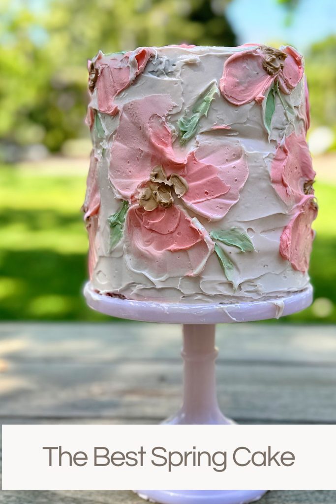 spring decorated cake