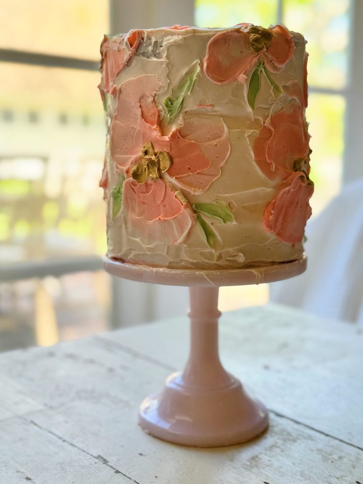 spring decorated cake