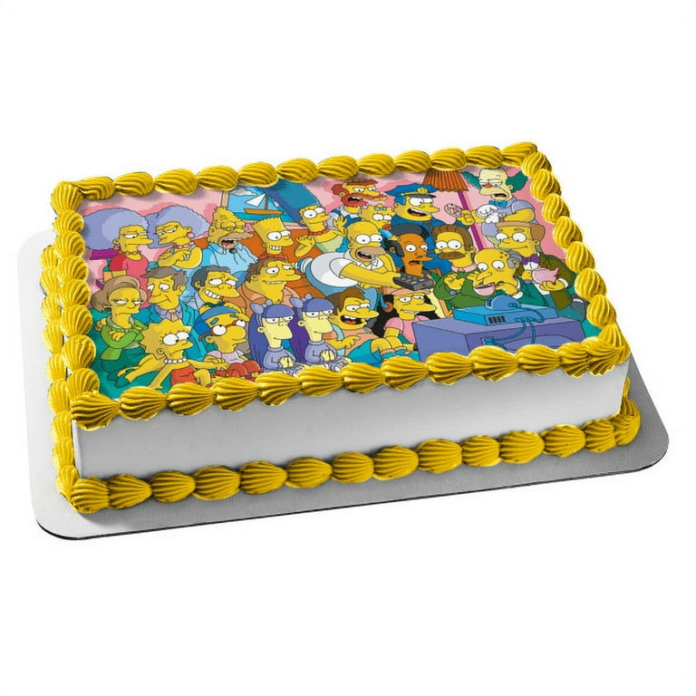 Simpson decorated cake