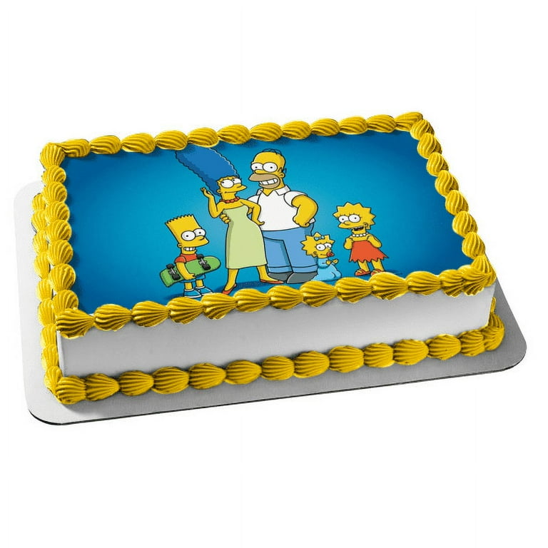 Simpson decorated cake