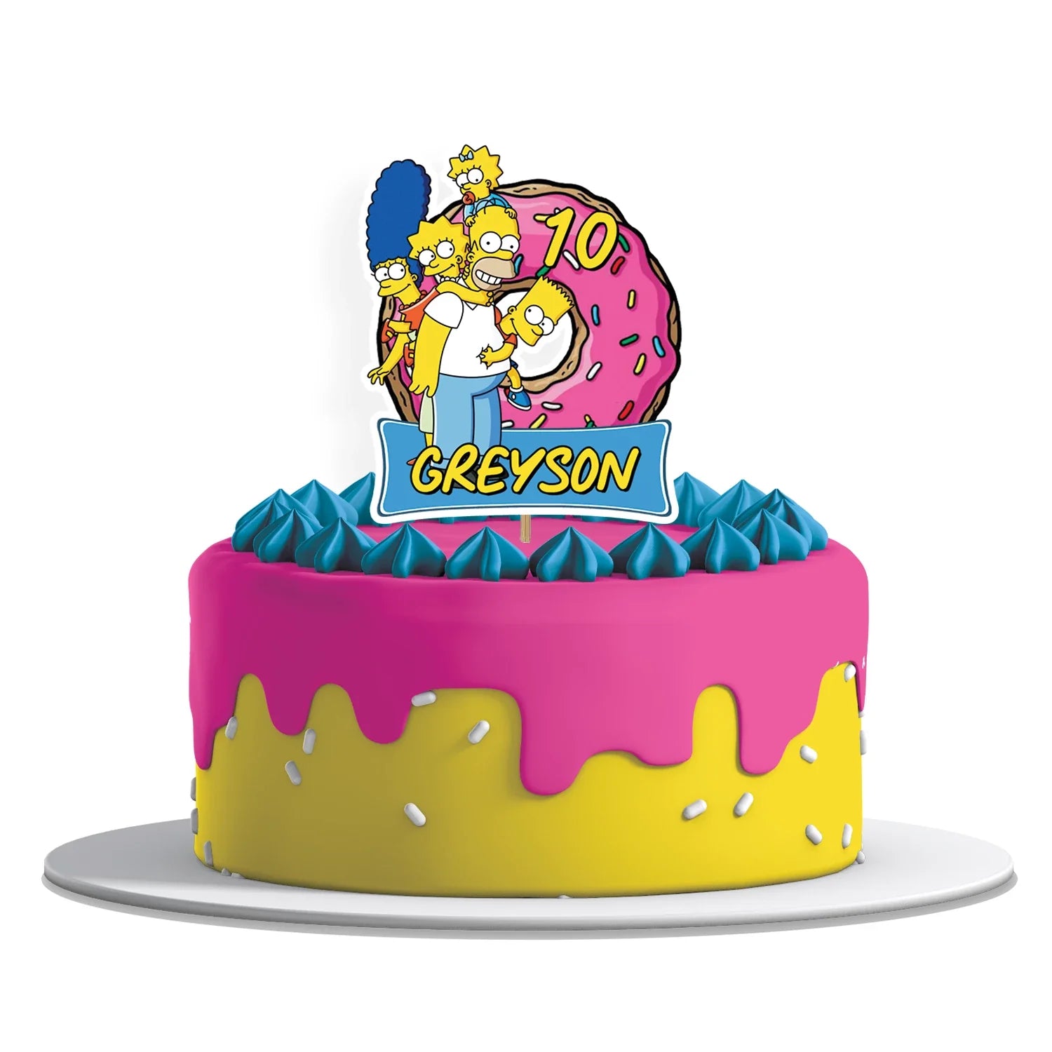 Simpson decorated cake