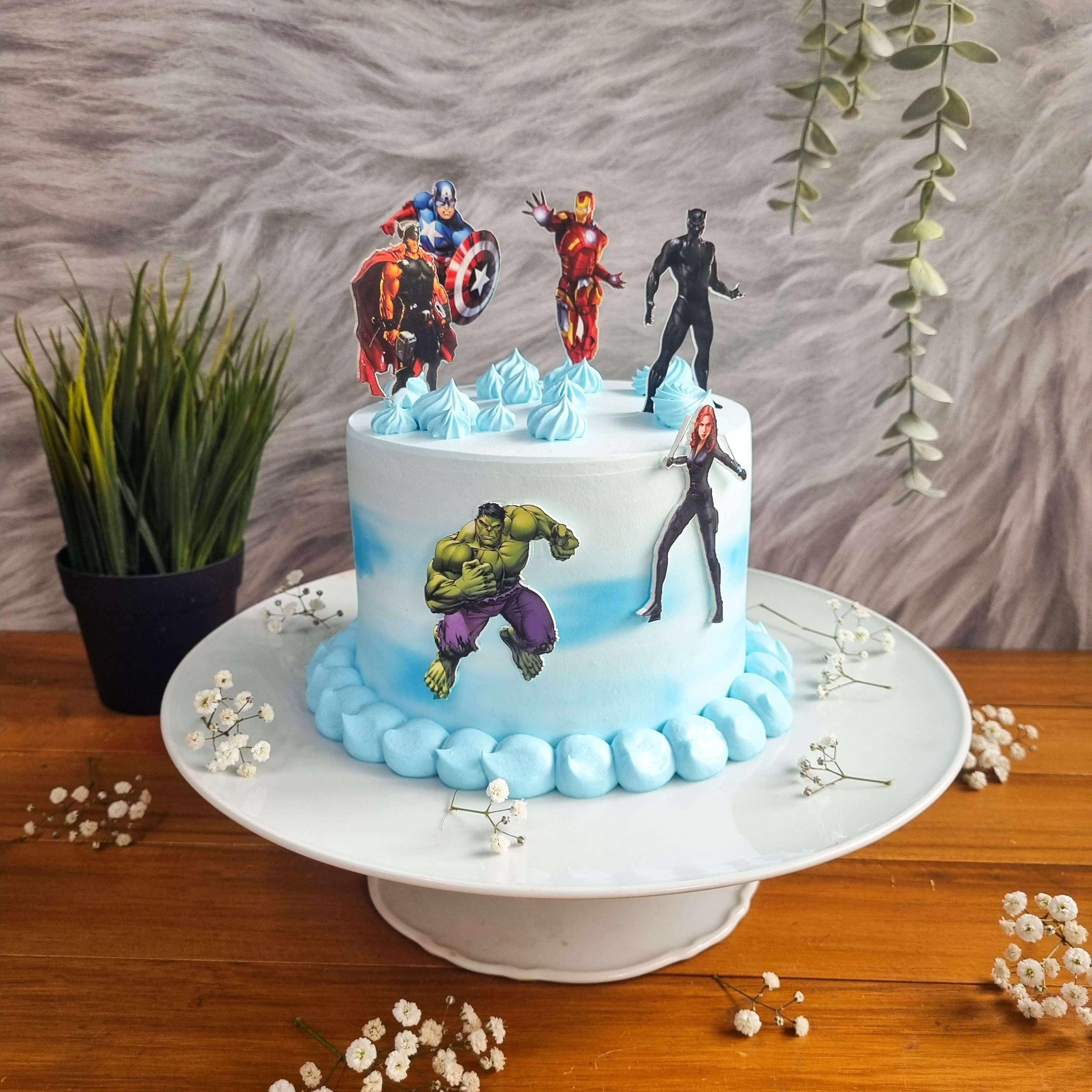 Avengers decorated cake