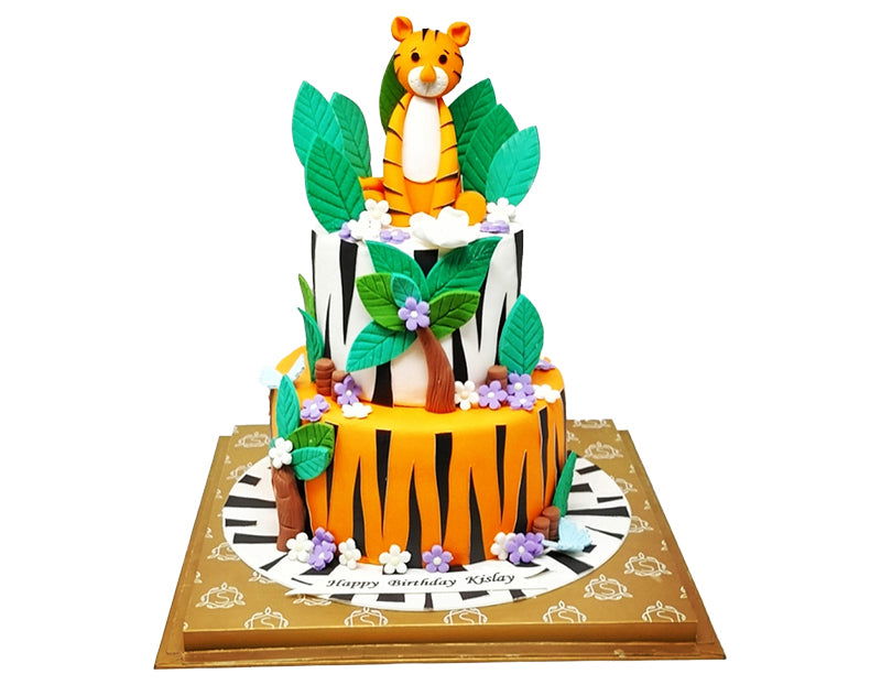 Tiger Decorated Cake