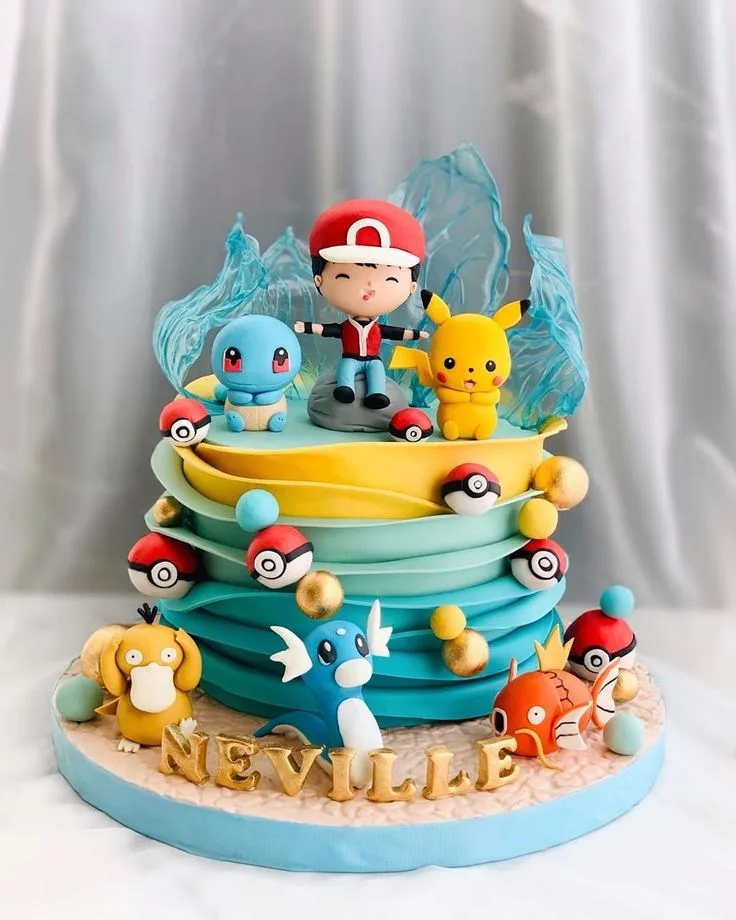 pokemon decorated cake