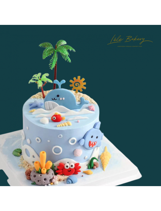 Ocean Decorated Cake