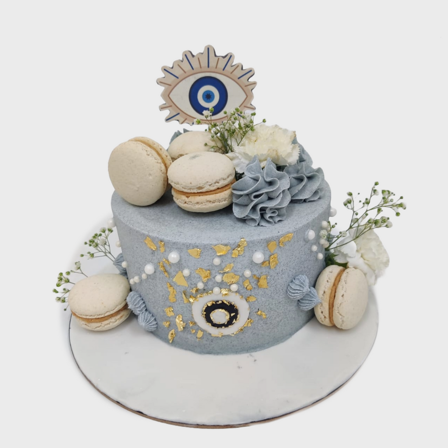 Greek Eye Decorated Cake