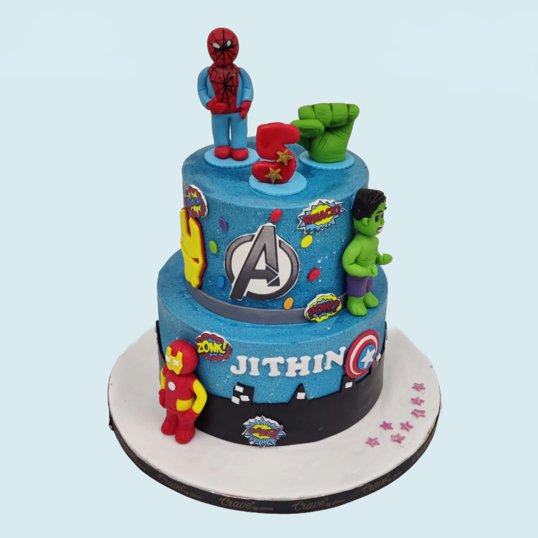 Marvel decorated cake