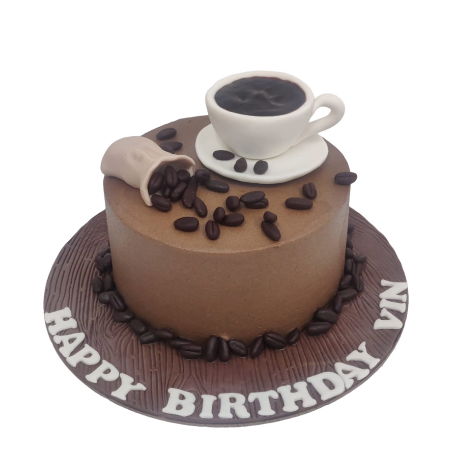 Coffee Decorated Cake