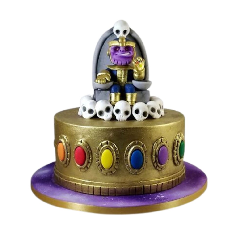 Thanos Decorated Cake