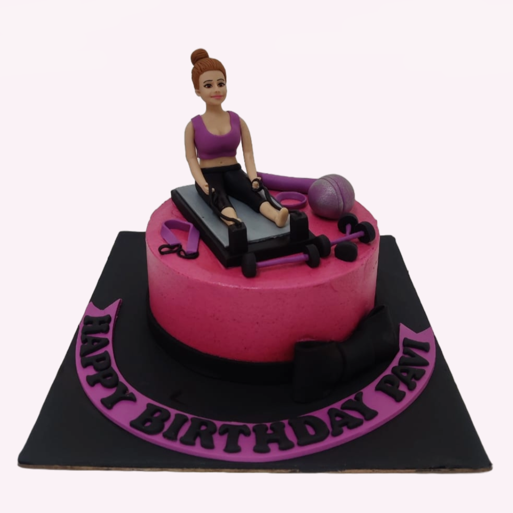 Fitness Decorated Cake