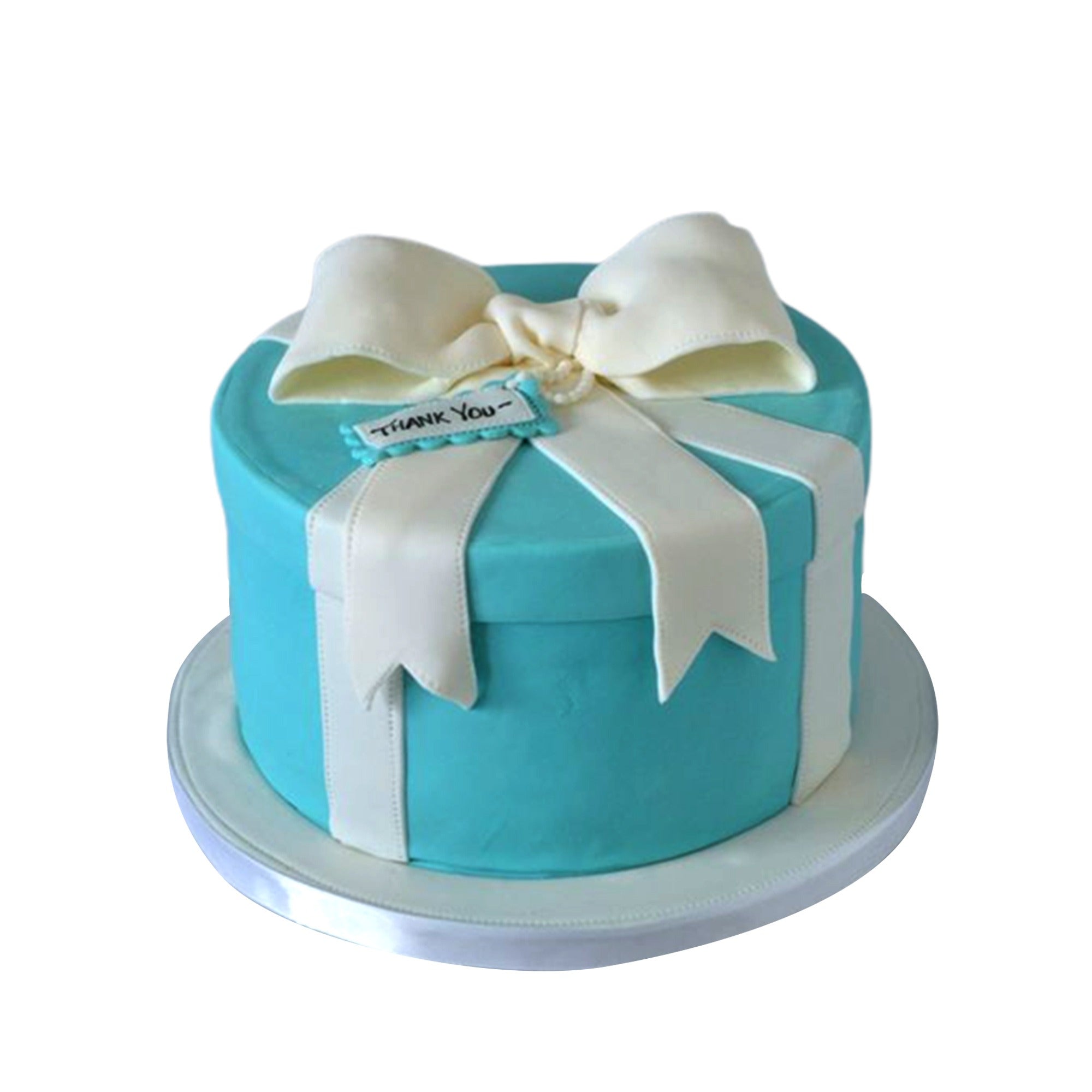 Tiffany Blue Decorated Cake