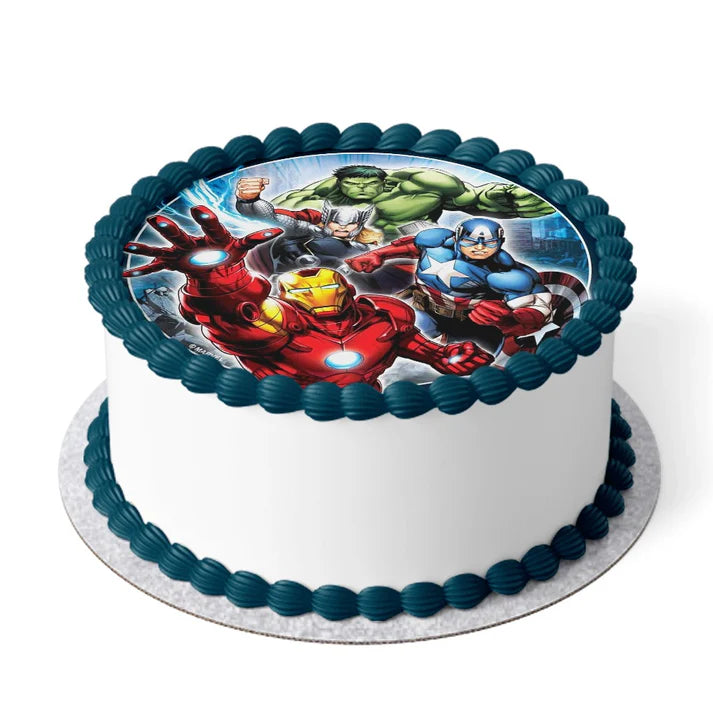 Marvel decorated cake