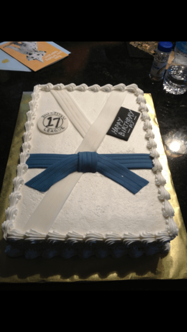 Jiu Jitsu Decorated Cake