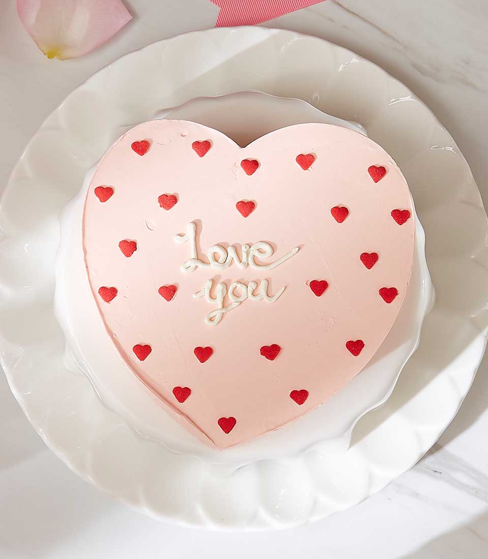 Love Decorated Cake