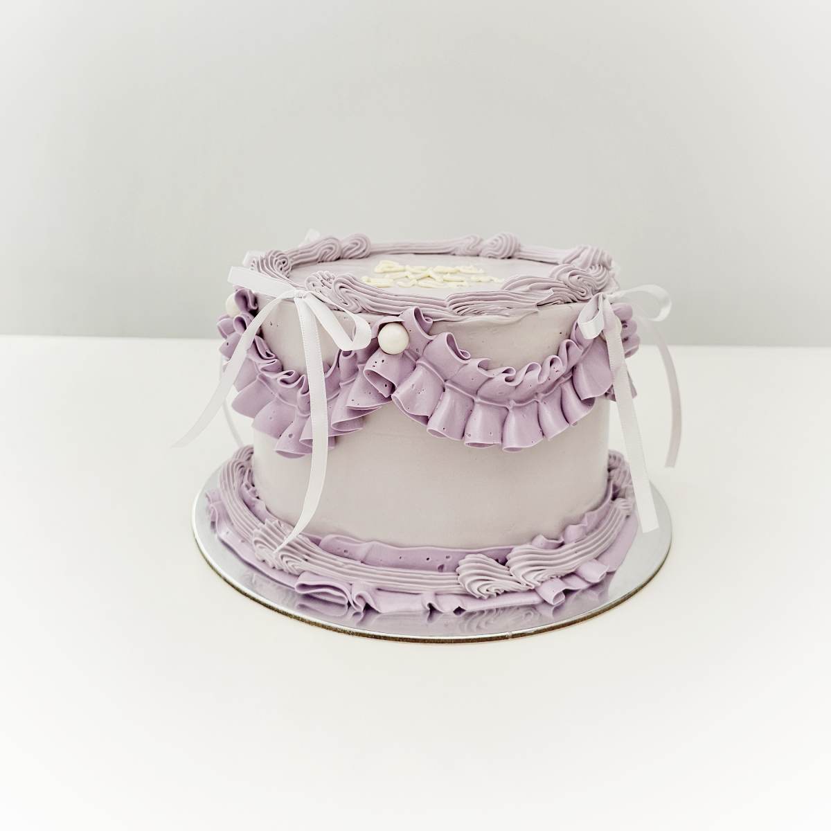 Lilac Decorated Cake