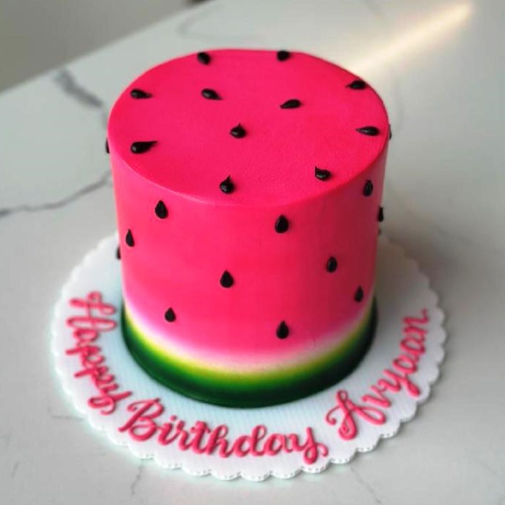 Watermelon Decorated Cake