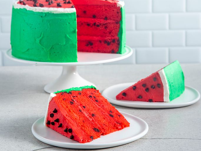 Watermelon Decorated Cake