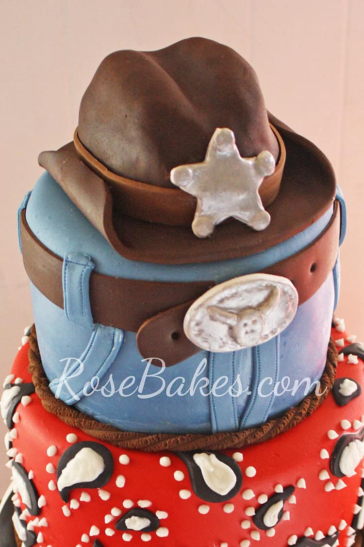 Decorated Jeans Cake