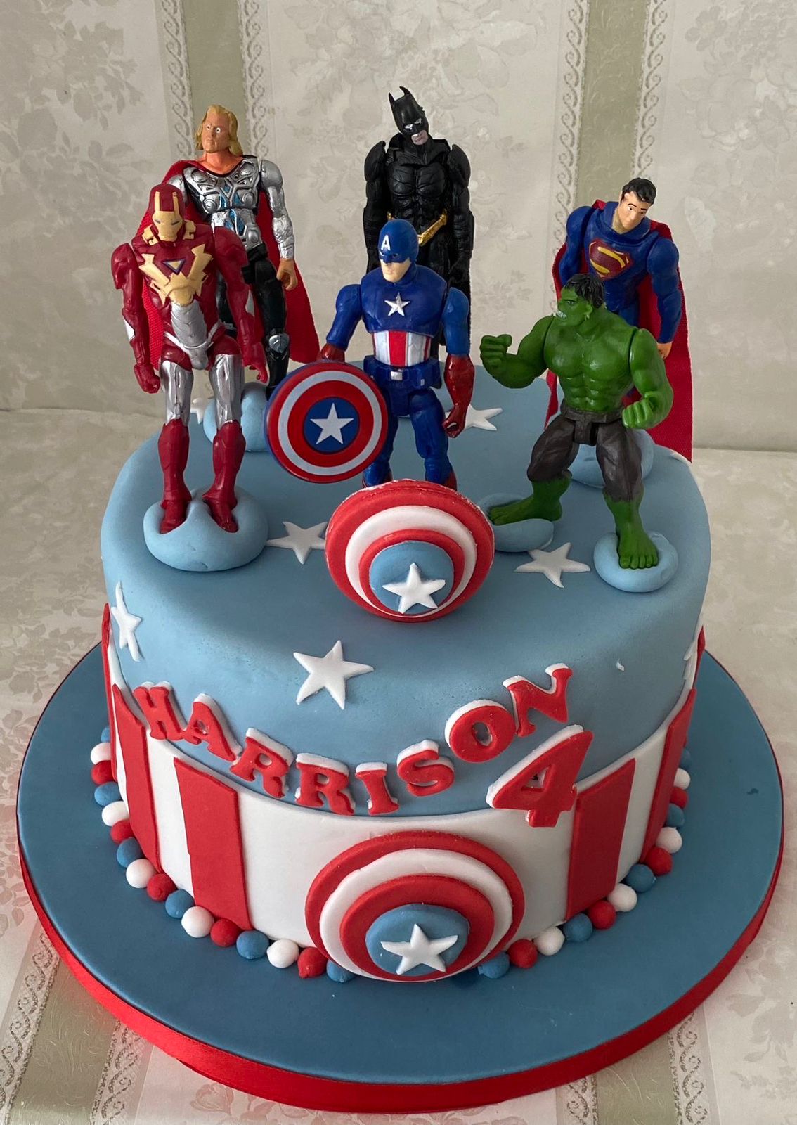 Marvel decorated cake