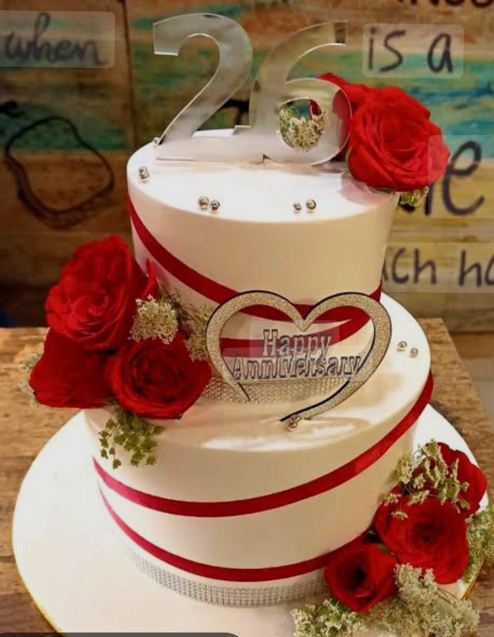 Romantic Decorated Cake