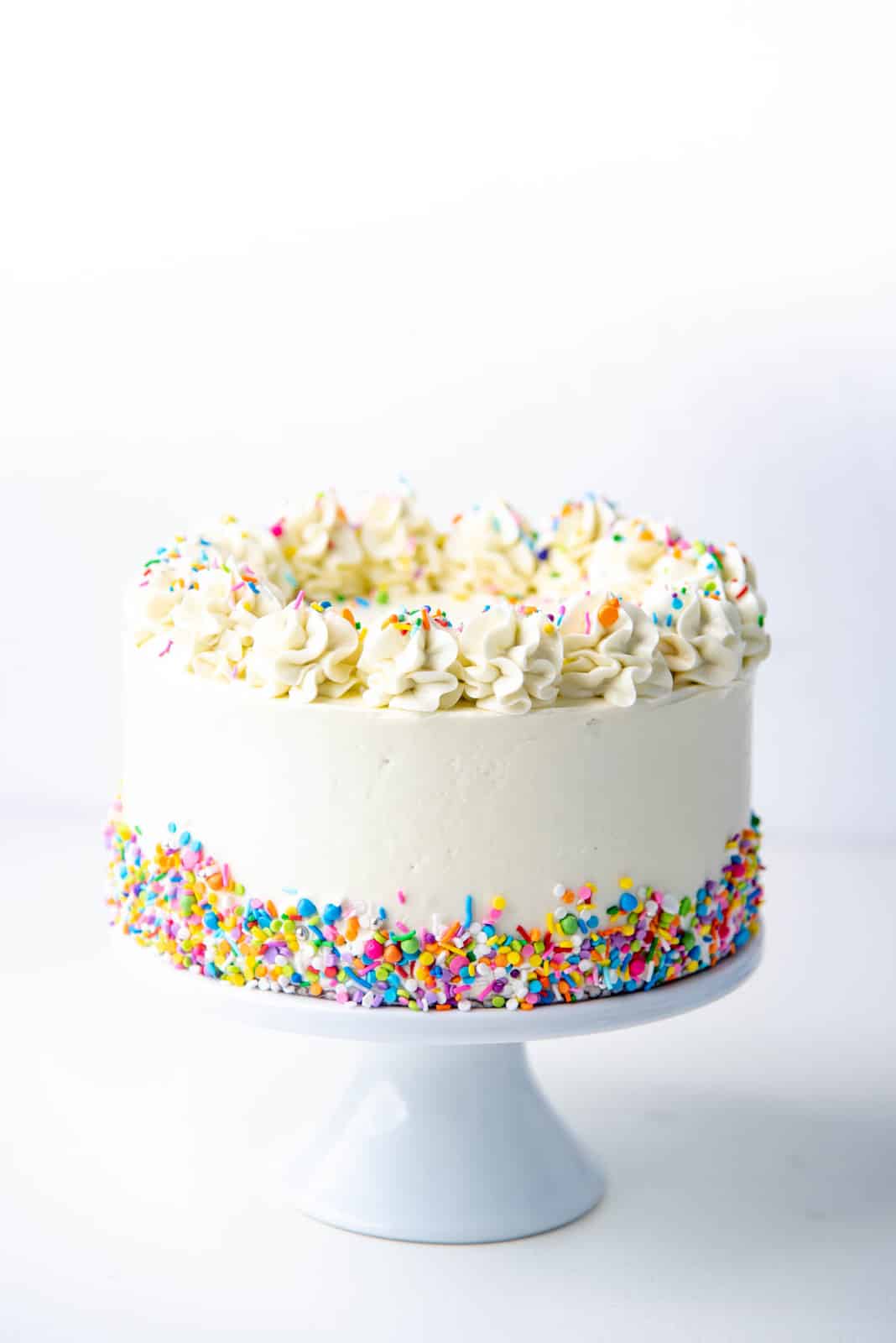 White Decorated Cake