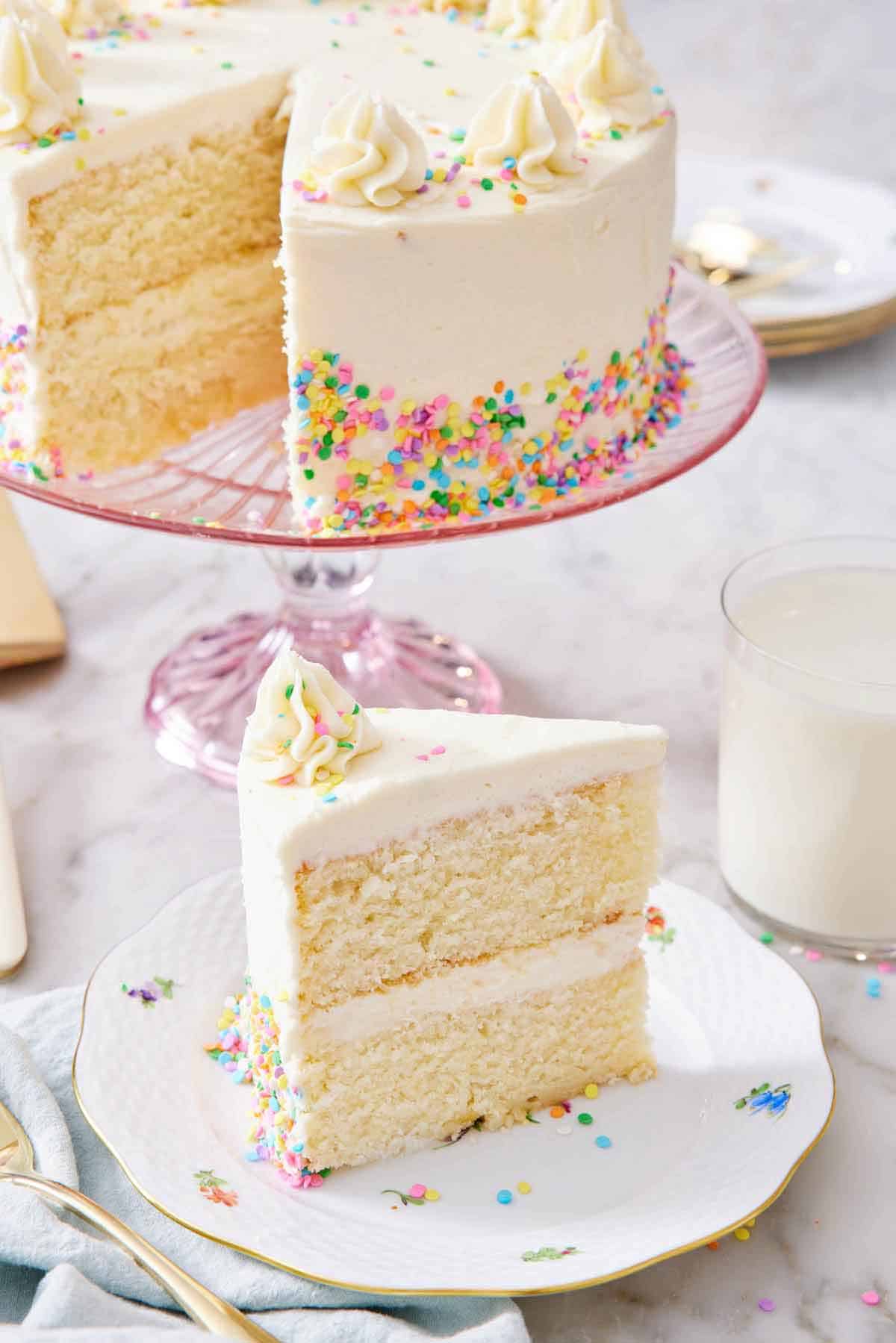 White Decorated Cake