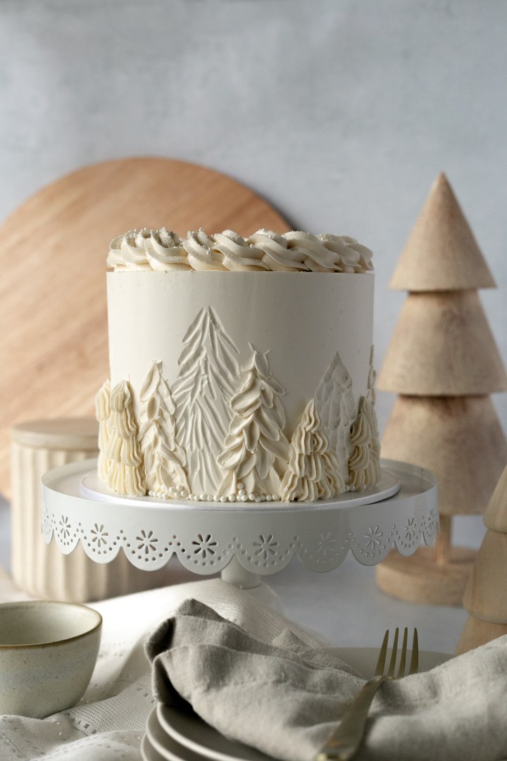 Tree Decorated Cake