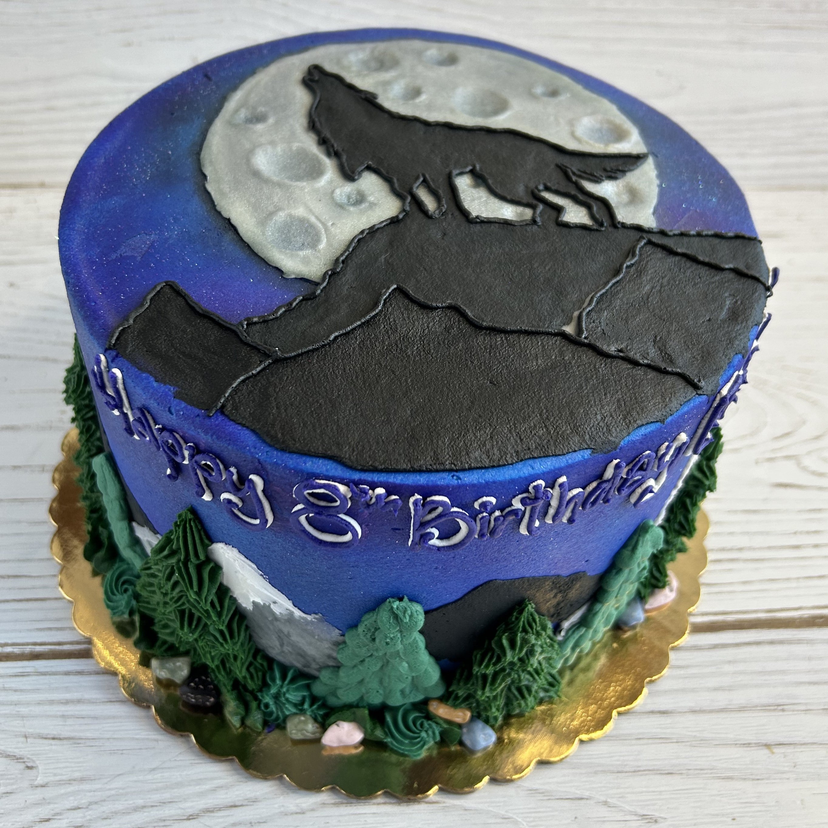 Wolf Decorated Cake