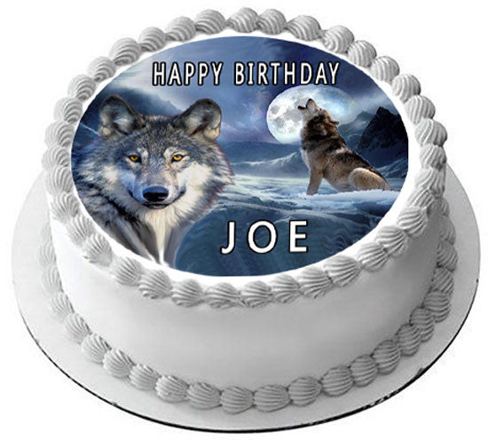 Wolf Decorated Cake