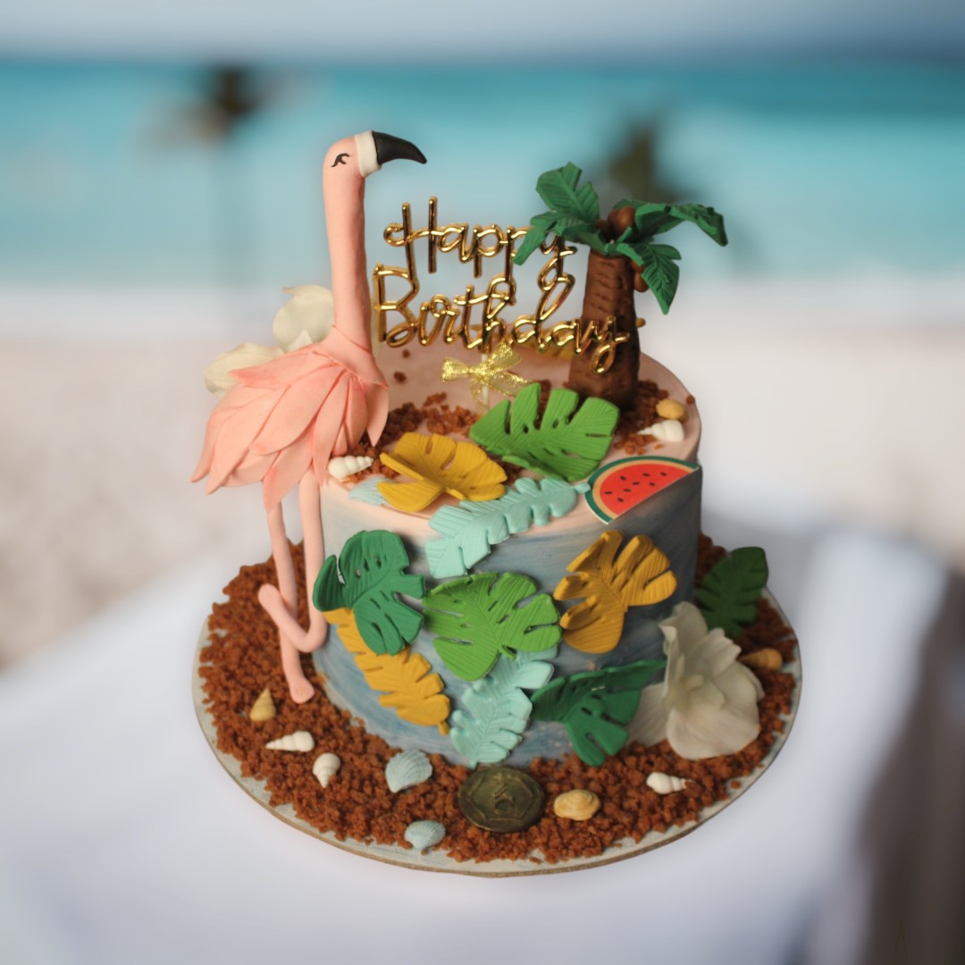 Tropical Decorated Cake