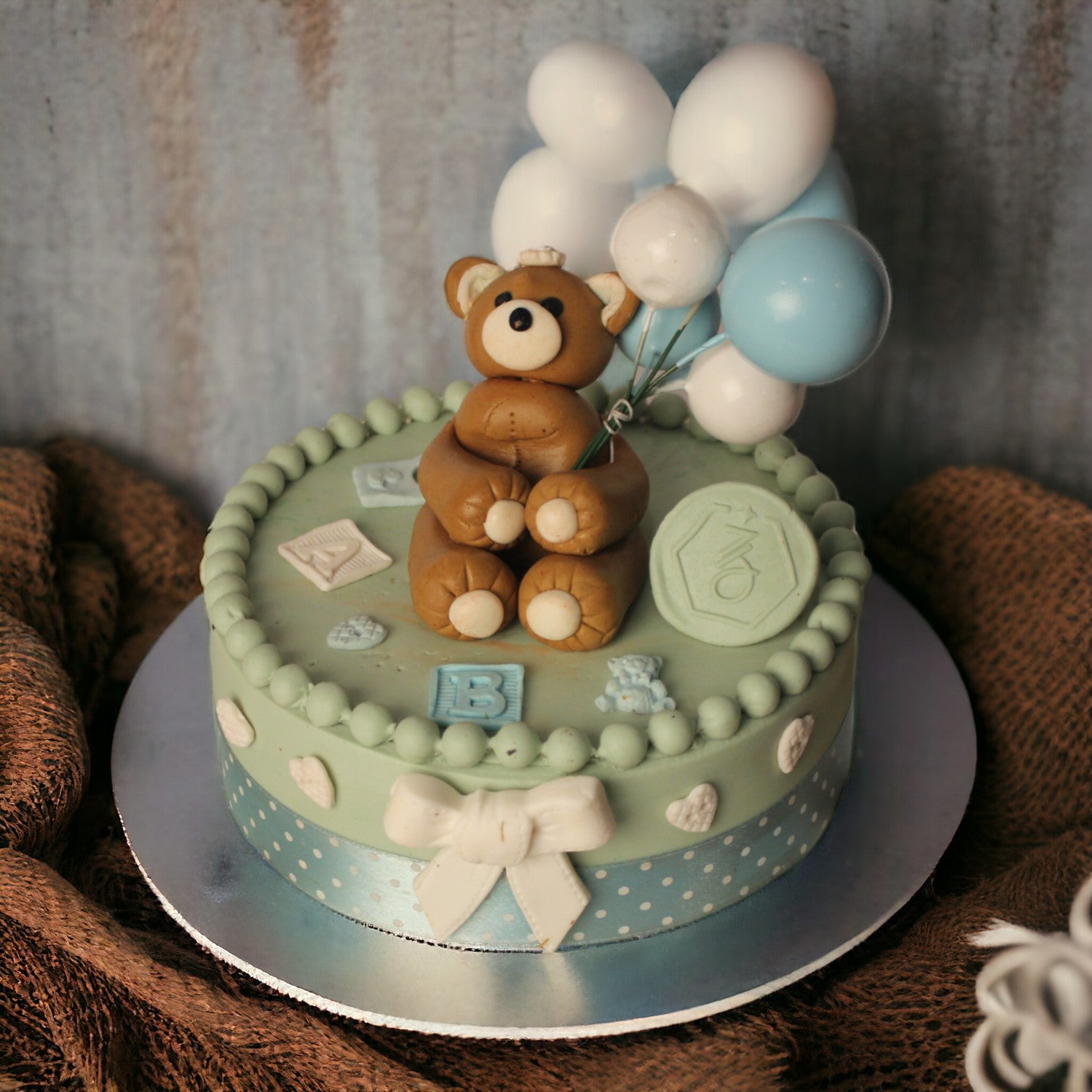 Teddy Bear Decorated Cake