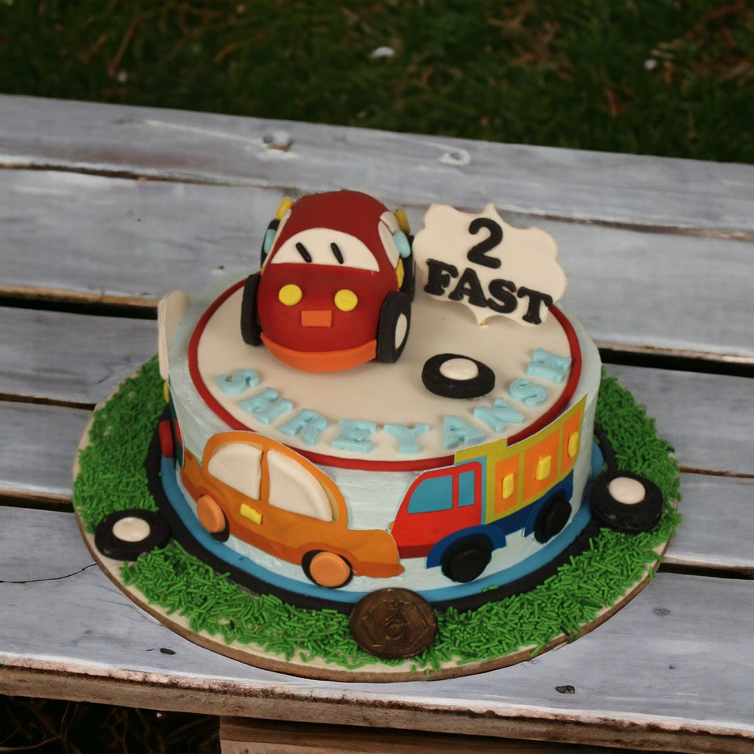 Mechanic Workshop Decorated Cake