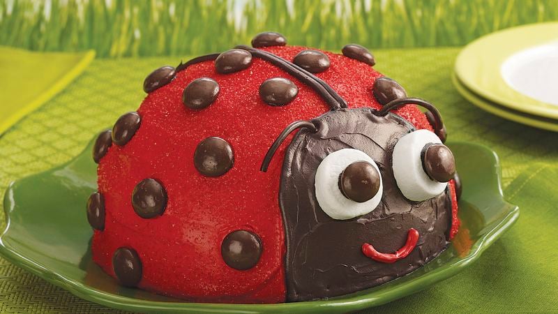 Ladybug Decorated Cake