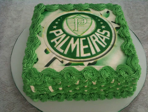 Free Palmeiras Decorated Cake