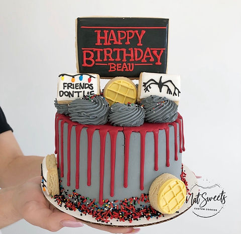 Stranger Things Decorated Cake