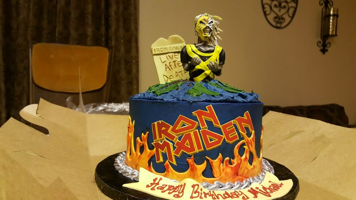 Iron Maiden Decorated Cake