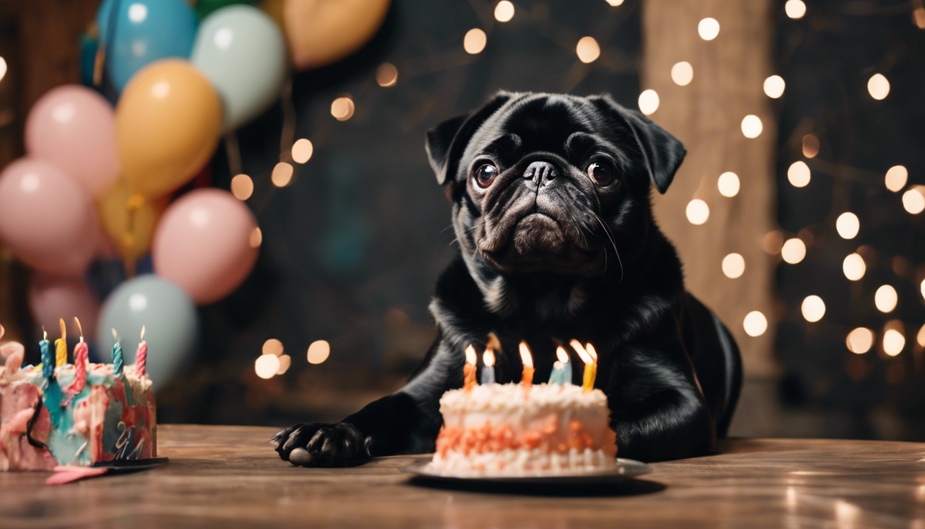 Pug Decorated Cake