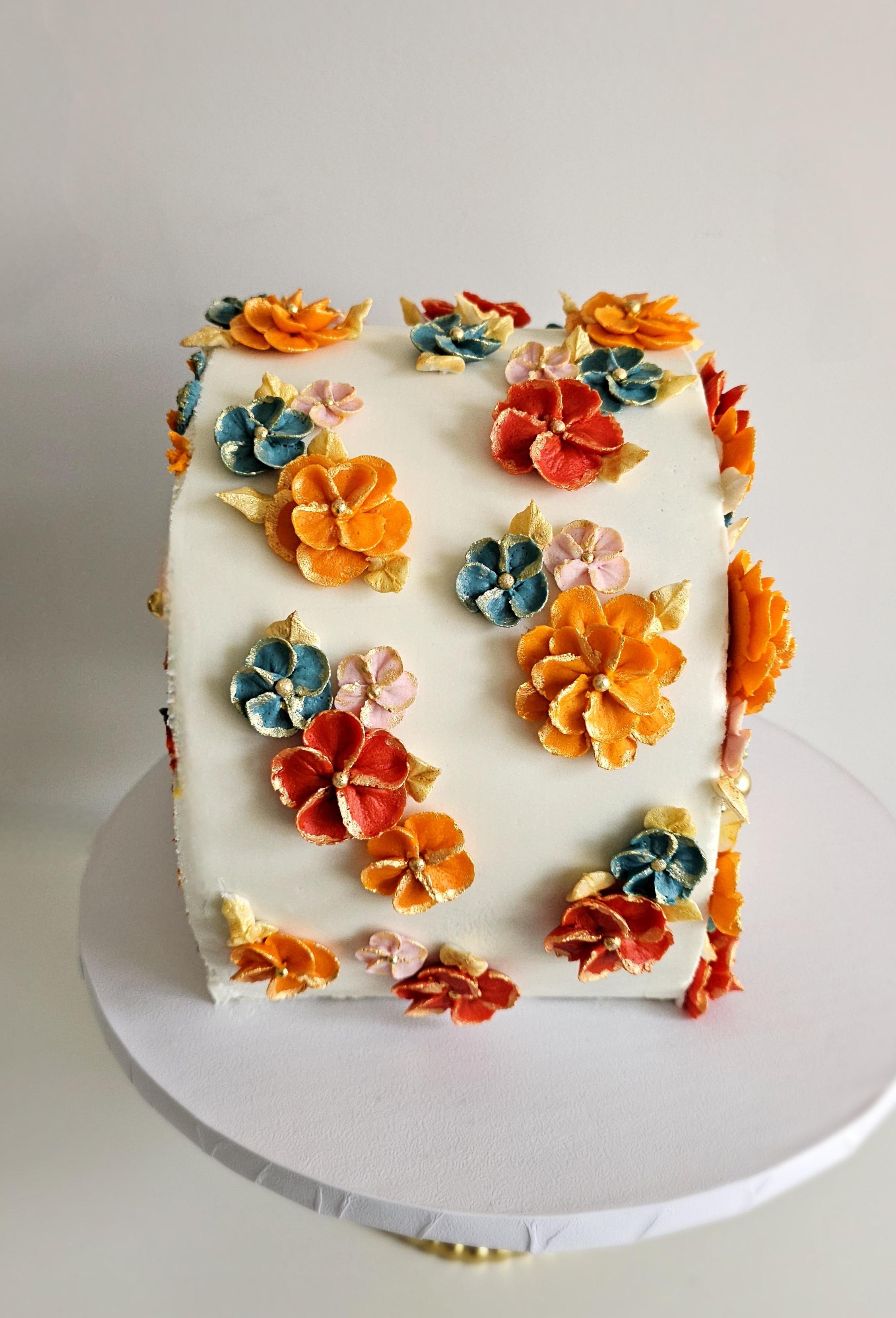 Abstract Decorated Cake