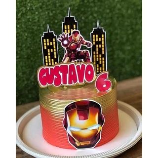 Bolo Decorado Iron Man