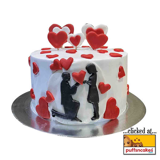 Lovely Couple Decorated Cake