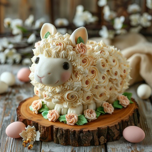 Sheep Decorated Cake