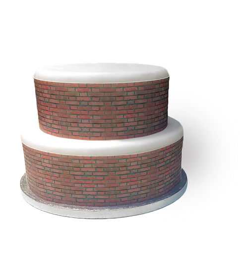 Decorated Brick Cake