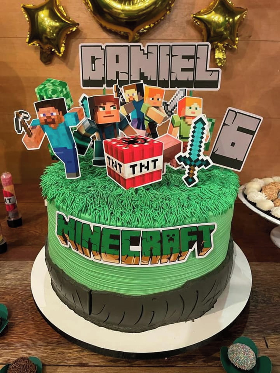 Bolo Decorado Minecraft