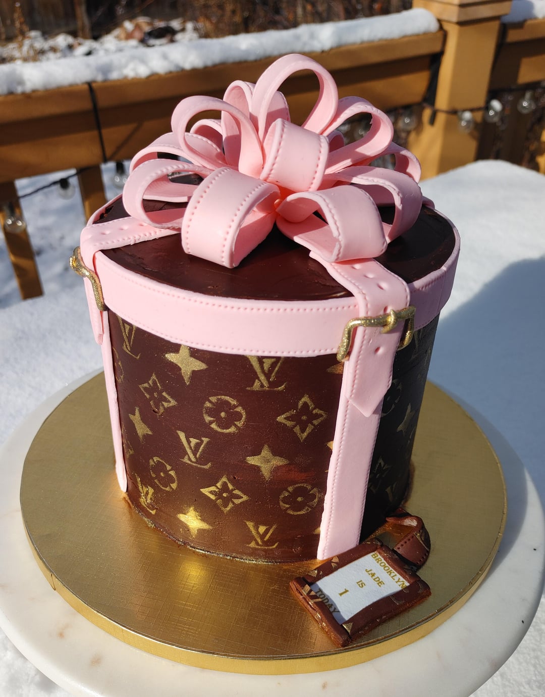 Louis Vuitton Decorated Cake